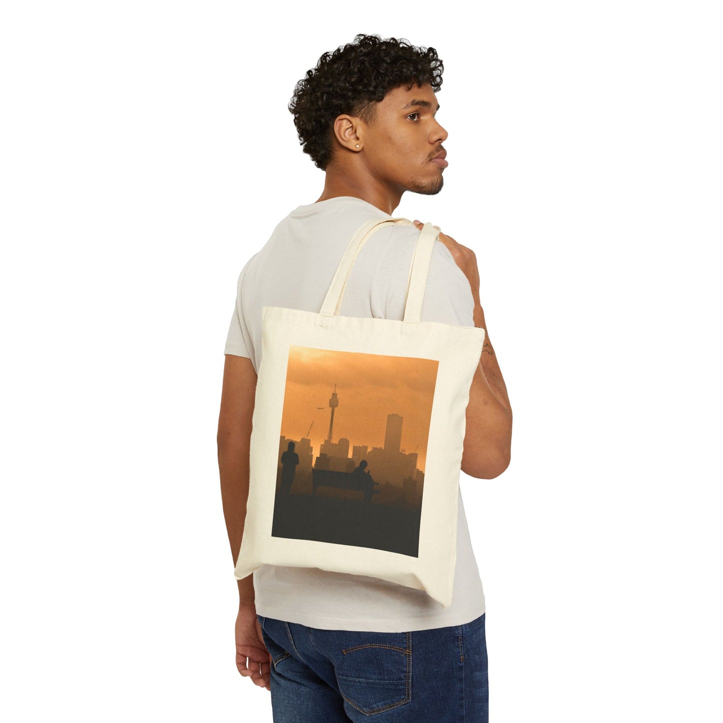 Sydney Silhouette Canvas Tote Bag