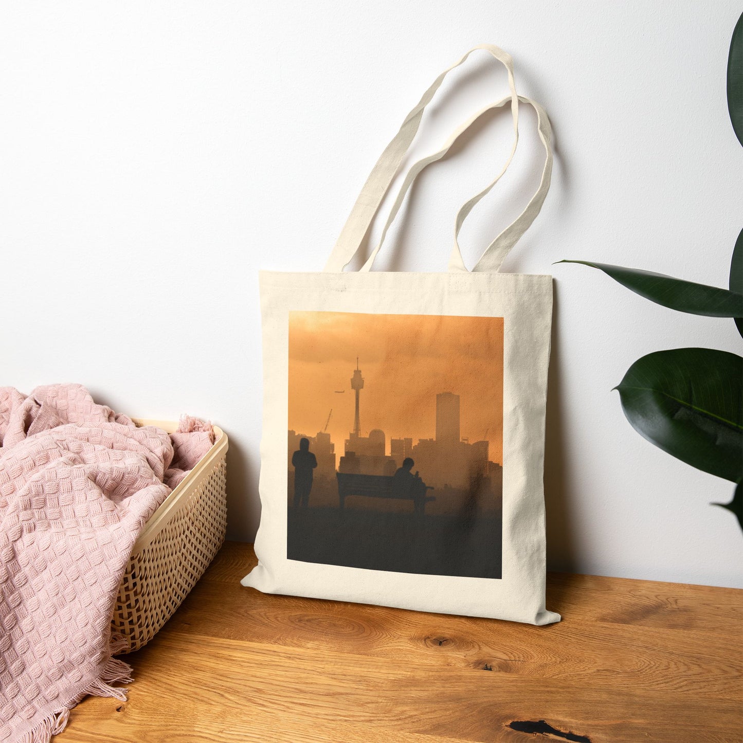 Sydney Silhouette Canvas Tote Bag