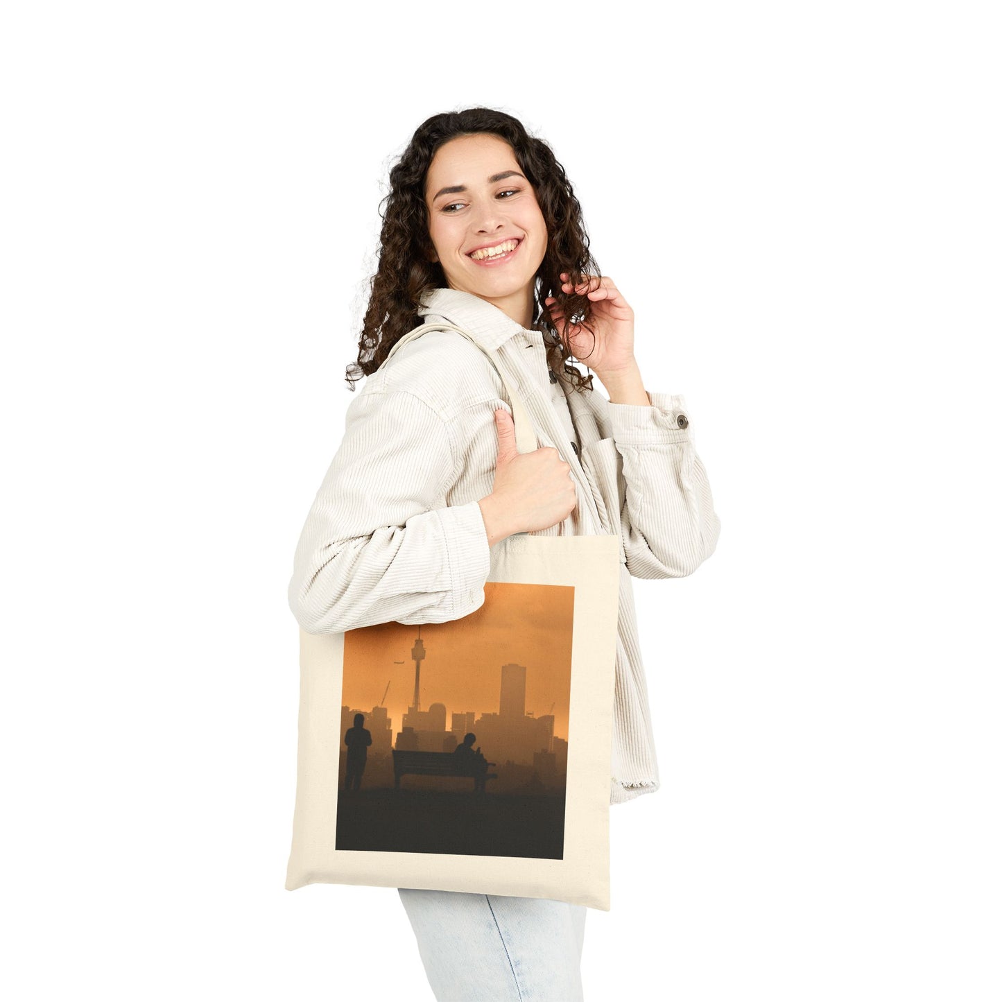 Sydney Silhouette Canvas Tote Bag