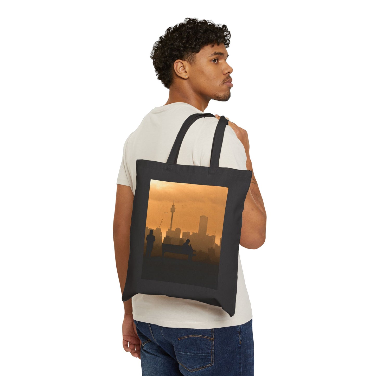 Sydney Silhouette Canvas Tote Bag