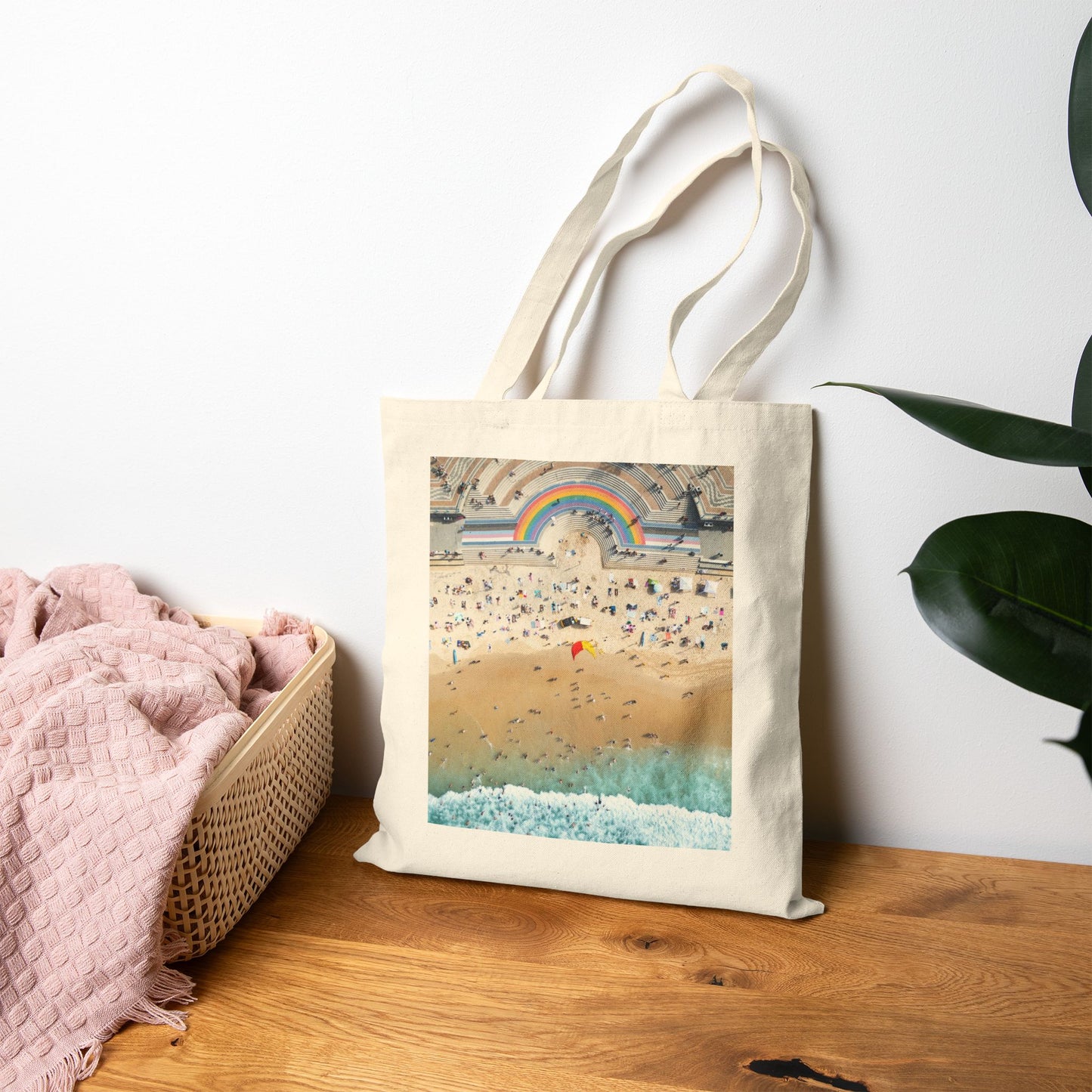 Prismatic Tide "Coogee Beach, Sydney, Australia" Cotton Canvas Tote Bag