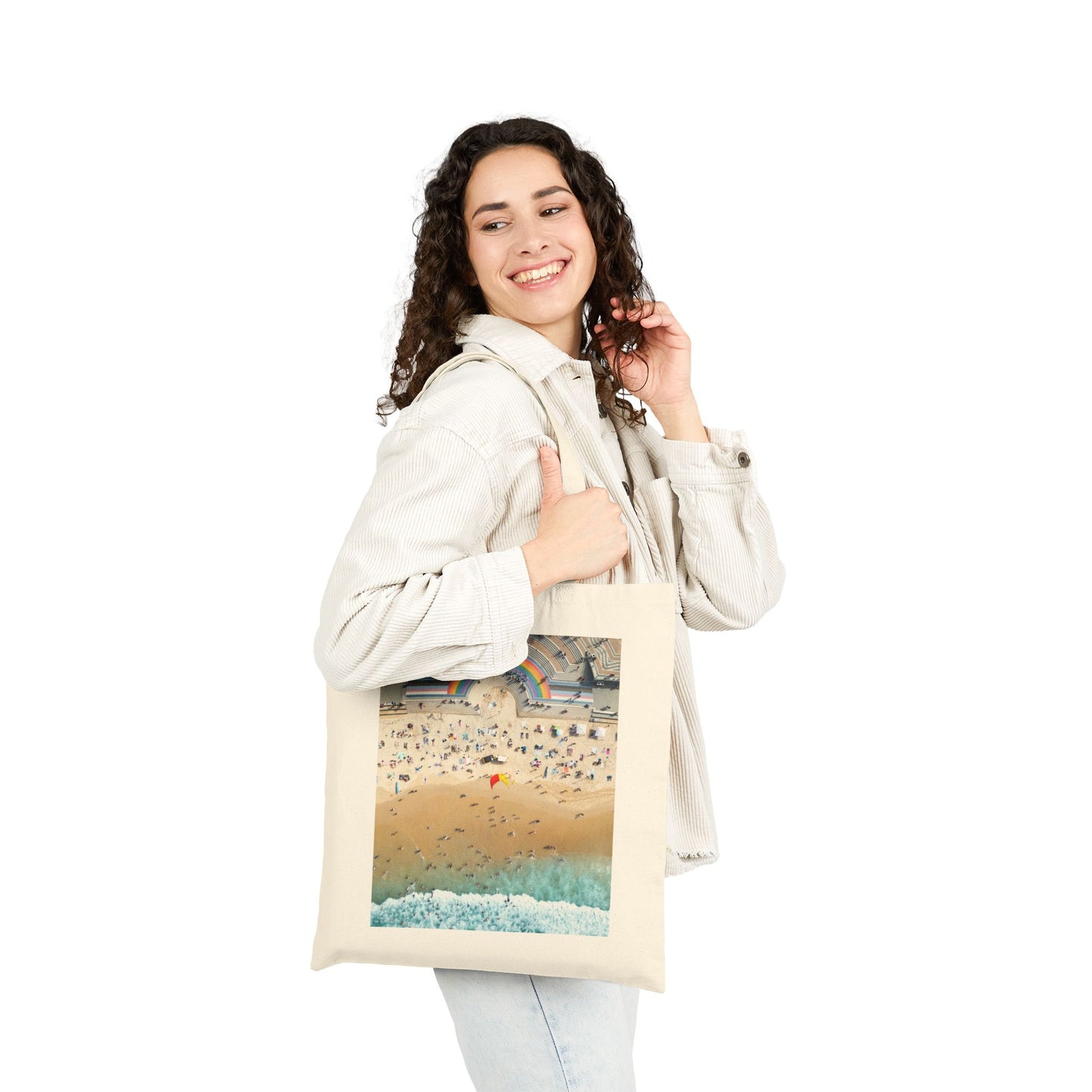Prismatic Tide "Coogee Beach, Sydney, Australia" Cotton Canvas Tote Bag