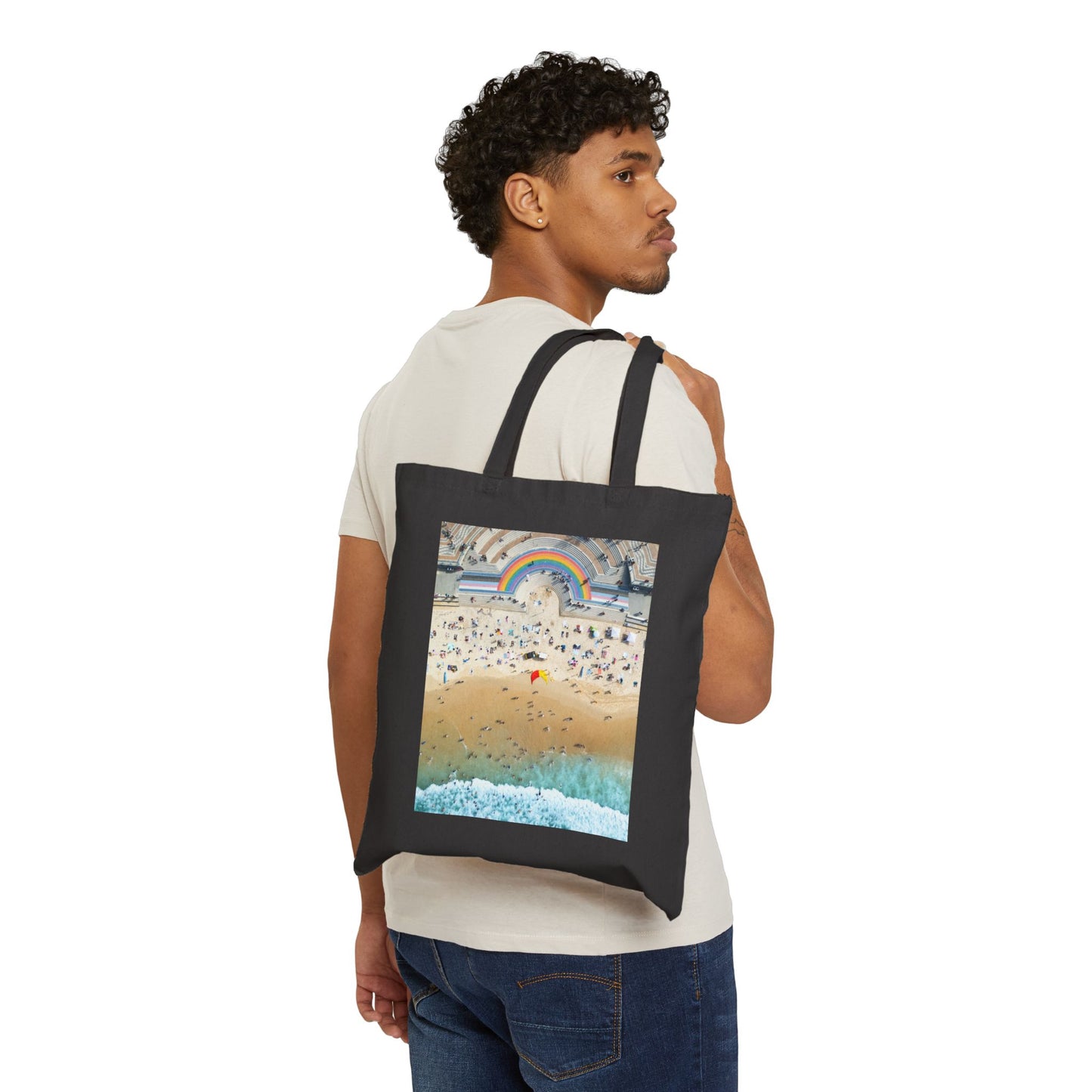 Prismatic Tide "Coogee Beach, Sydney, Australia" Cotton Canvas Tote Bag